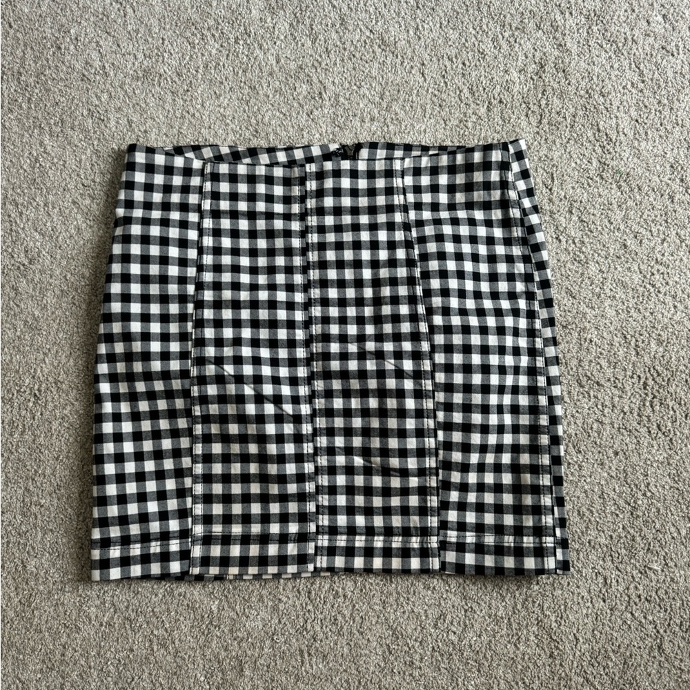 Free People Gingham Skirt